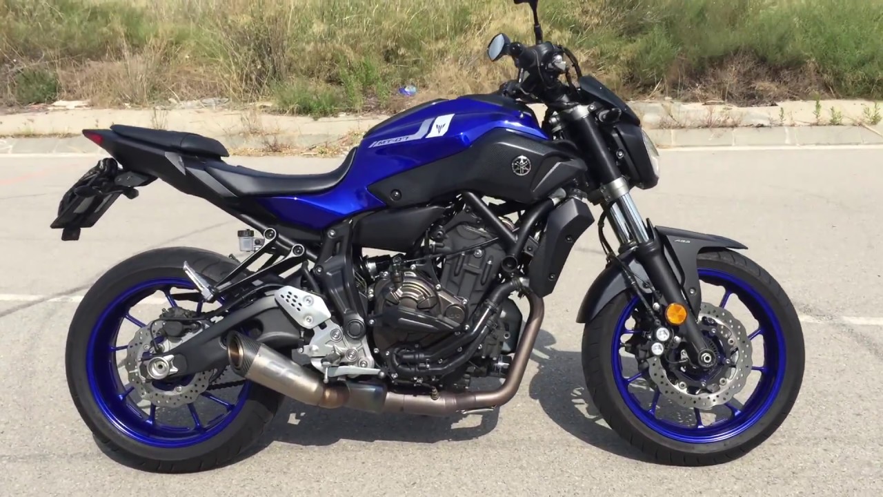 MT 07 SC Project vs Stock Exhaust Euro 4