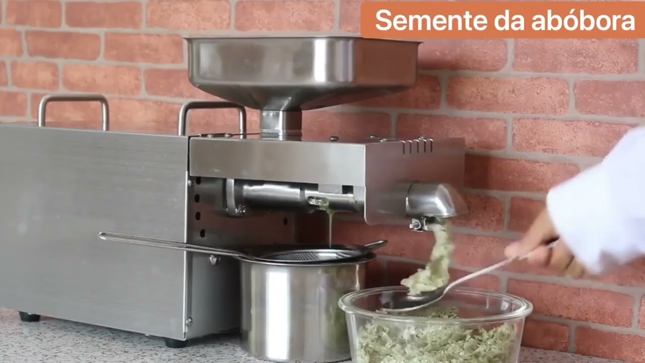 Extrator de óleo natural de sementes. Material inox
