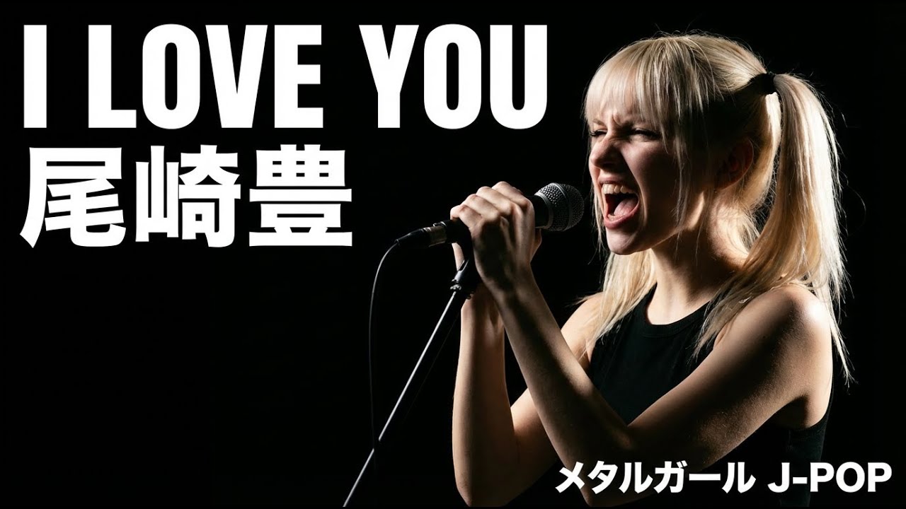 【海外メタルガールが歌ってみた】I LOVE YOU - 尾崎豊 (J-POP AI Metal Rock Cover)