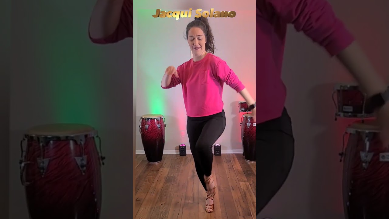 Salsa Basic For Ladies Slow Cross Over | LIVE Online Salsa Classes For Beginner Ladies Jacqui Solano