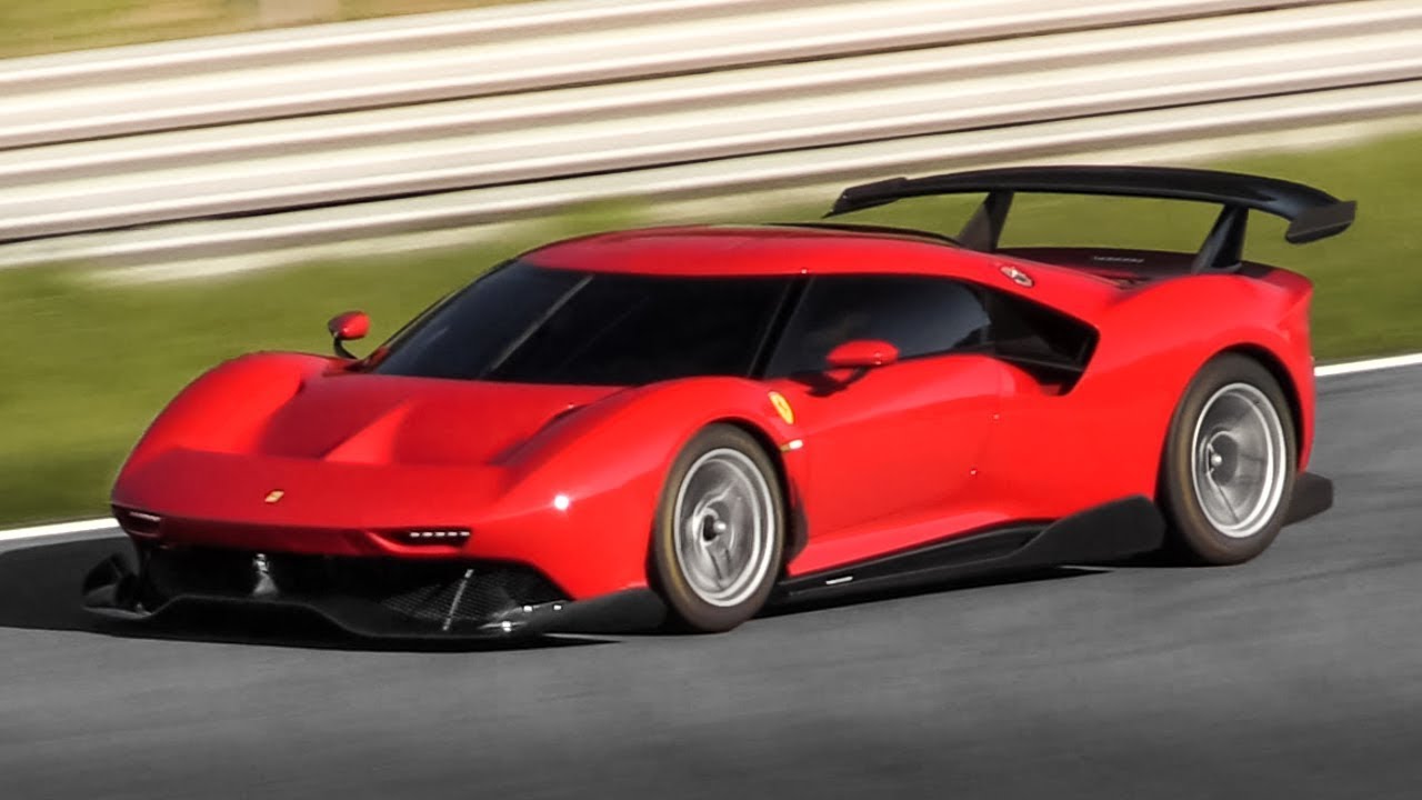 Ferrari P80/C Filming Day at Monza Circuit + Solo Laps