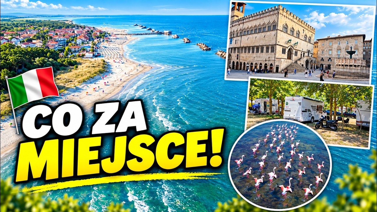 WŁOCHY KAMPEREM &ndash; darmowa Perugia, plaża za 13 &euro; i FLAMINGI pod Rawenną!