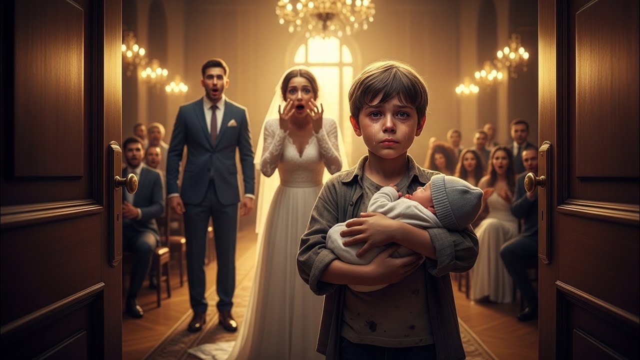 9-Year-Old Boy Crashed a Wedding With a Newborn Baby — What He Revealed Left Everyone Silent