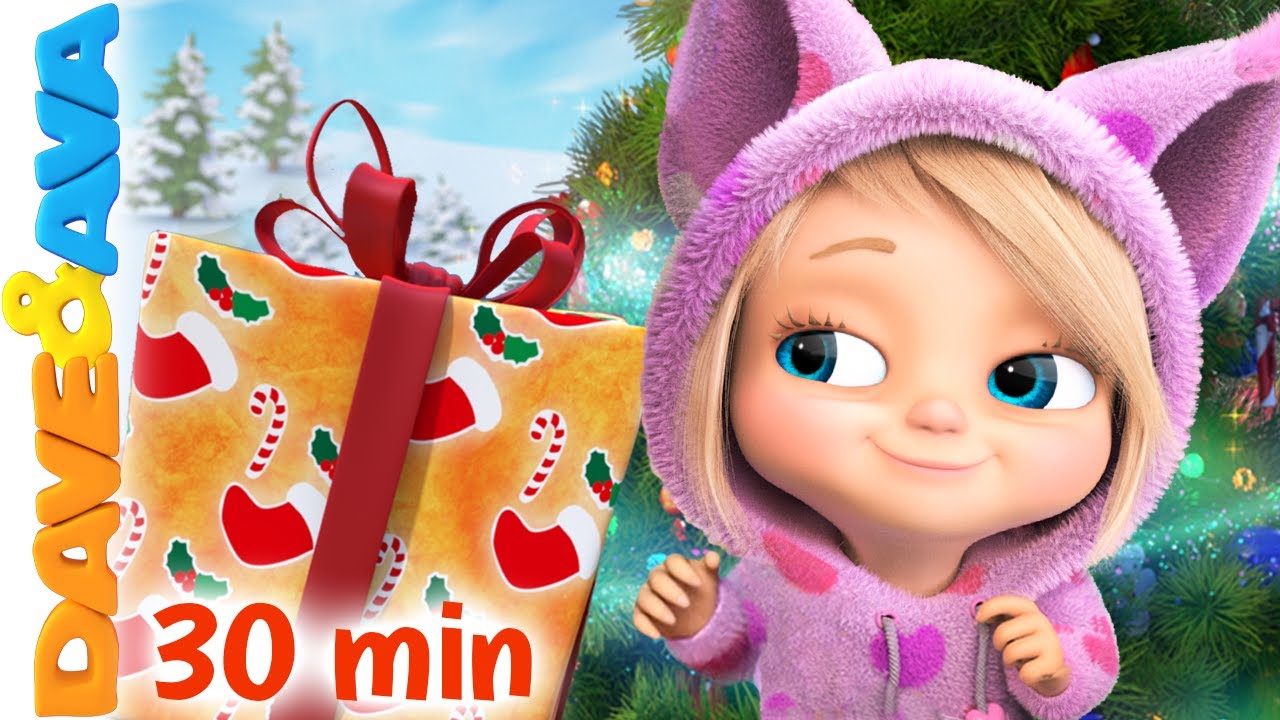 🎁 Jingle Bells & More Christmas Songs | Happy New Year | Nursery Rhymes by Dave and Ava 🎁