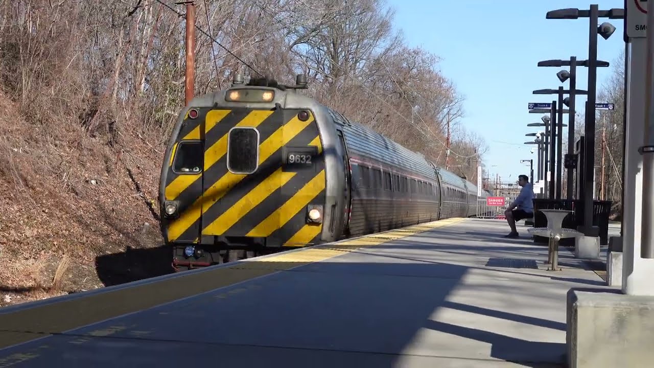 Amtrak and Septa trains at Paoli, PA