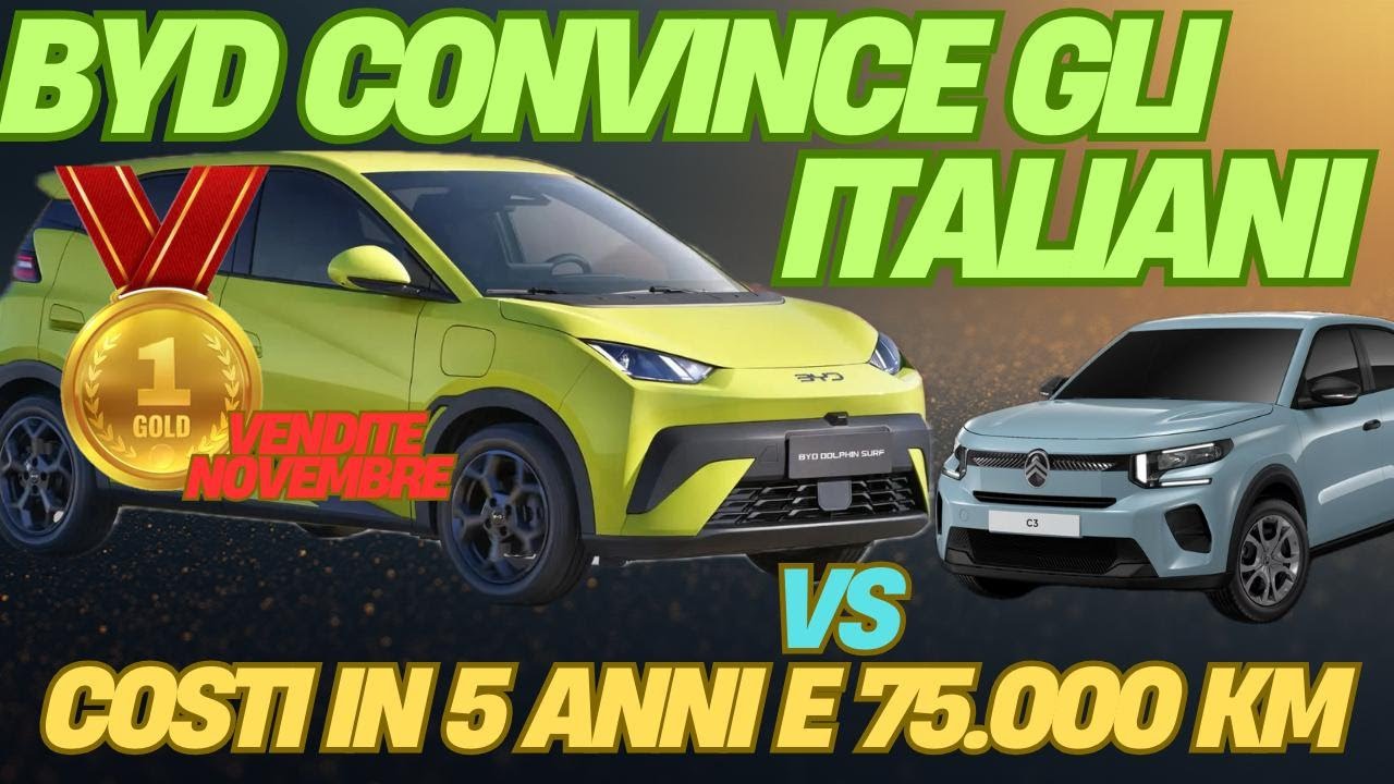 La migliore auto compatta da 4 metri? BYD DOLPHIN SURF è la più venduta a novembre #byd #automobile