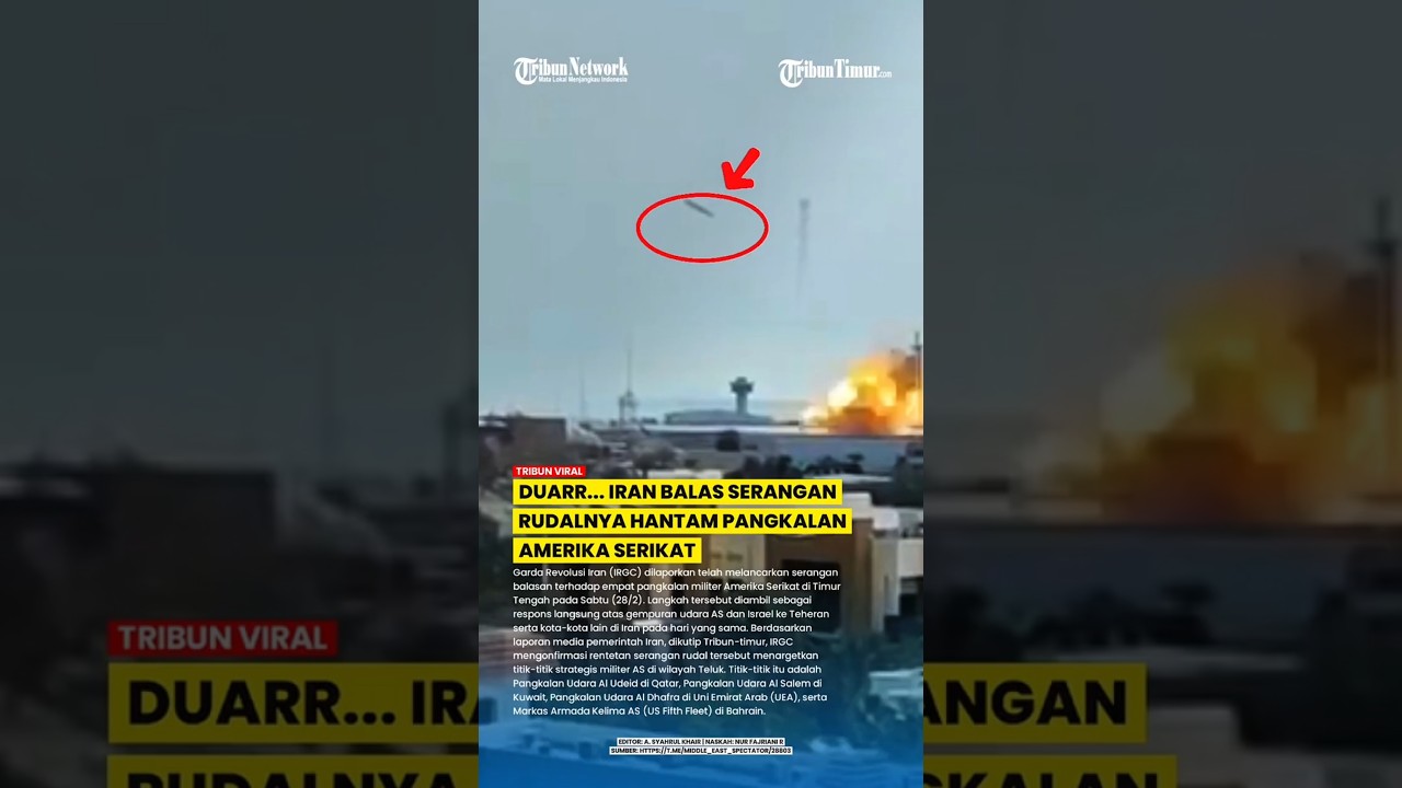 SUARA NYARING, RUDAL IRAN MENDARAT JEBOL PANGKALAN MILITER AMERIKA SERIKAT DI BAHRAIN