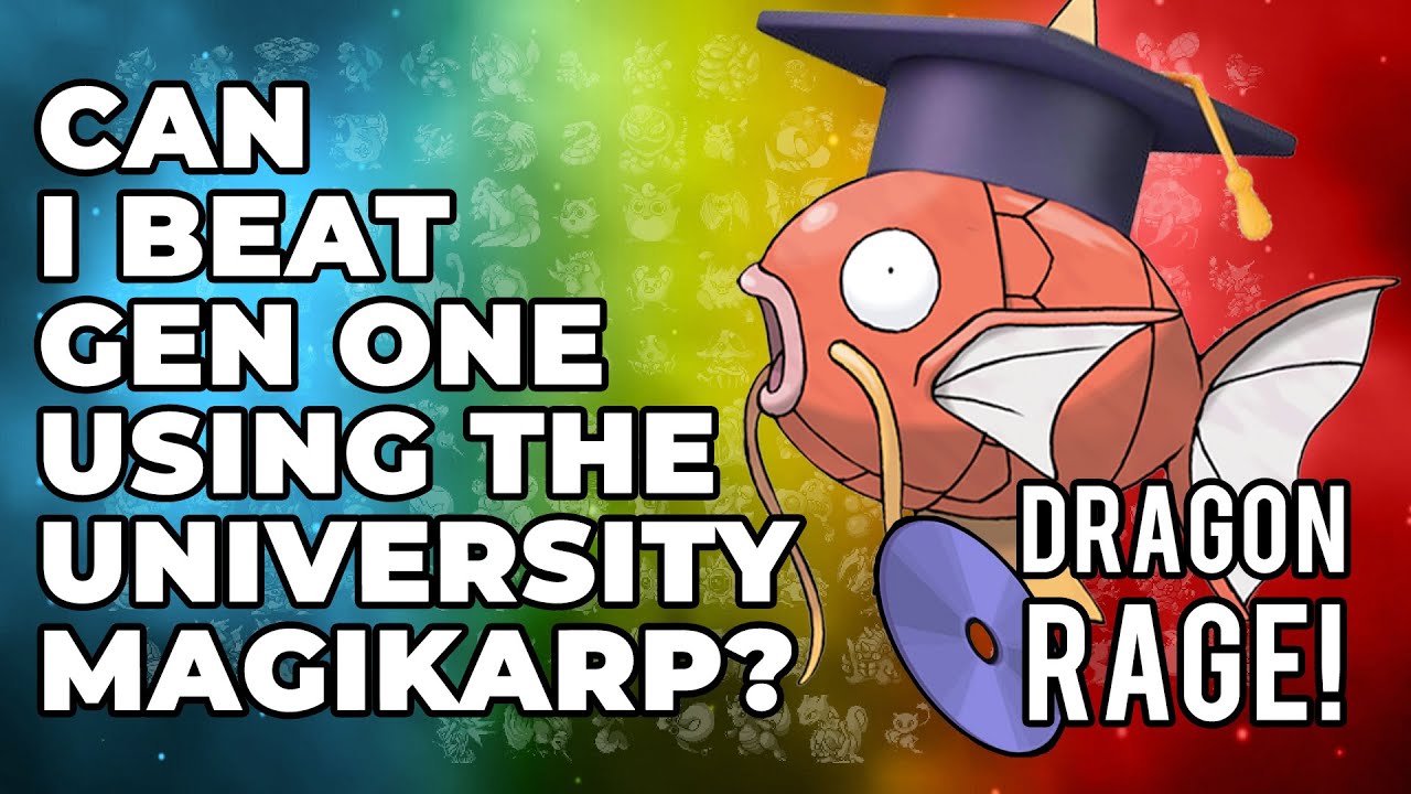 Могу ли я победить Pokemon Blue, используя ТОЛЬКО UNIVERSITY MAGIKARP?