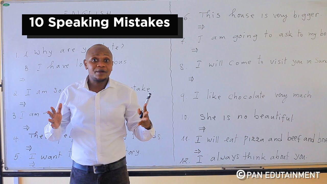 Ihutire gukosora amakosa ukora mu Cyongereza. //Correct some mistakes you make in English.