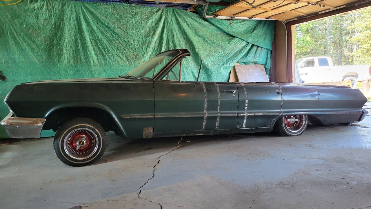 1963 Impala lowrider build roof chop and 4 to 2 door conversion - what to expect