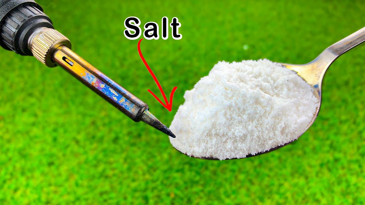 Просто поднесите соль к паяльнику! Этот Человек - Гений!