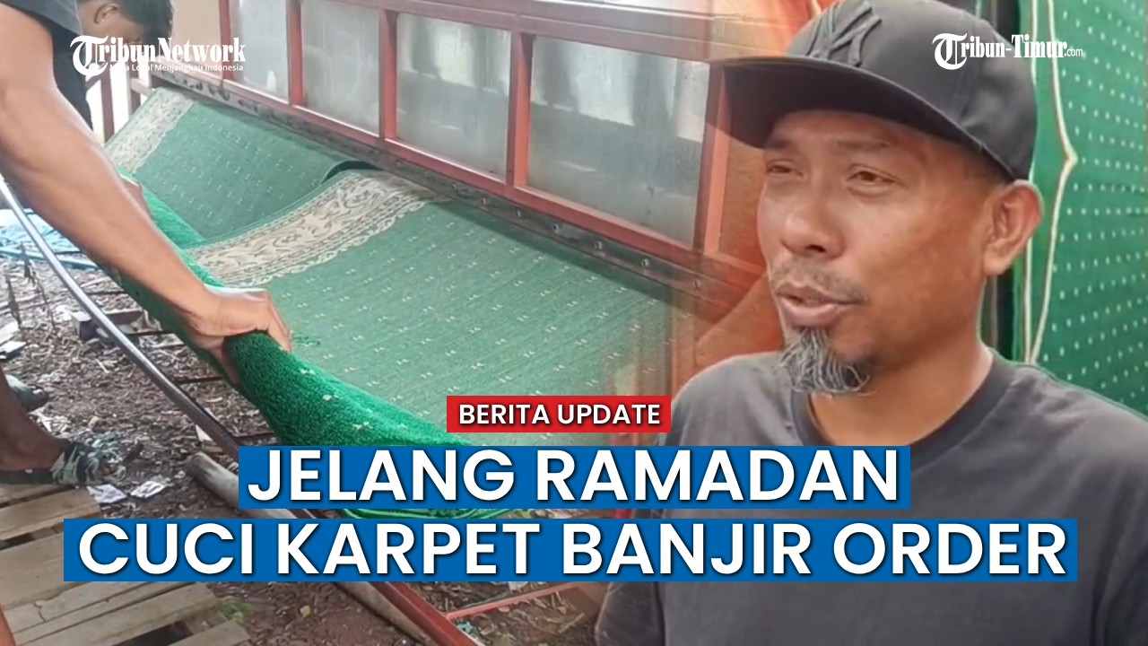 Jelang Ramadan, Jasa Cuci Karpet di Parepare Kebanjiran Order hingga 10 Karpet per Hari