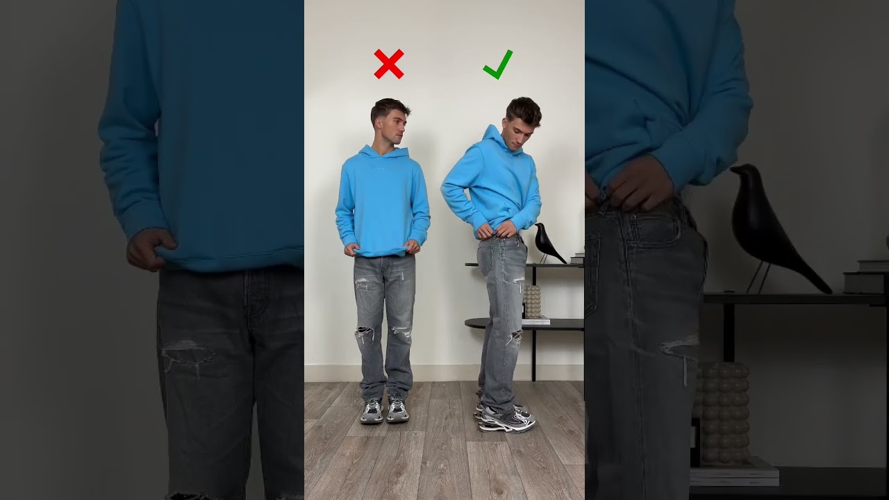 HOW TO CROP A HOODIE 😱 Save for daily #fashionhacks & #stylingtips for #mensfashion