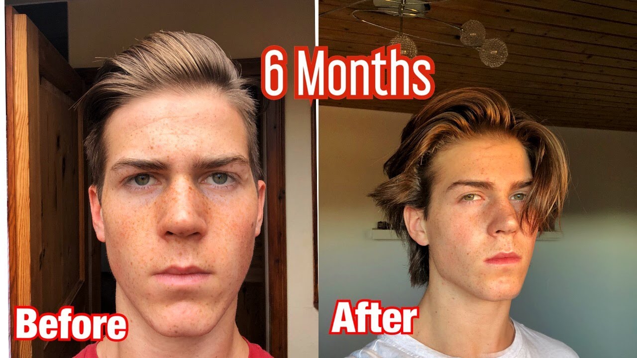 Mens hair growth time lapse 6 months / from shaved undercut