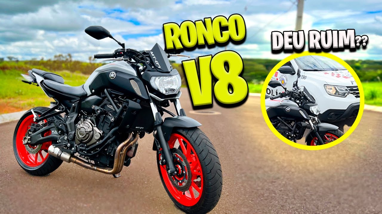 ROLE DE MT-07 YAMAHA TESTANDO (ESCAPE V8🔥 )*POLICIA PAROU😱*
