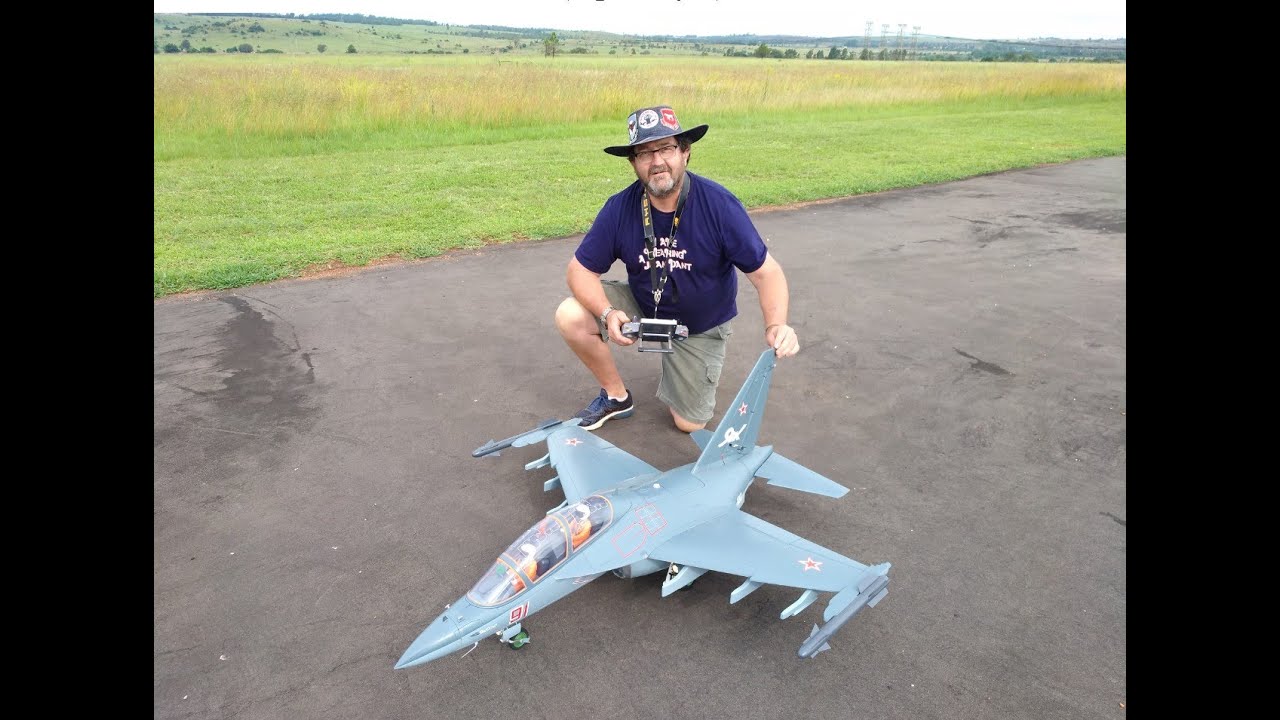 Sherwin flying the Freewing Yak-130, 90mm EDF Jet at Irene Radio Flyers (1080HD)