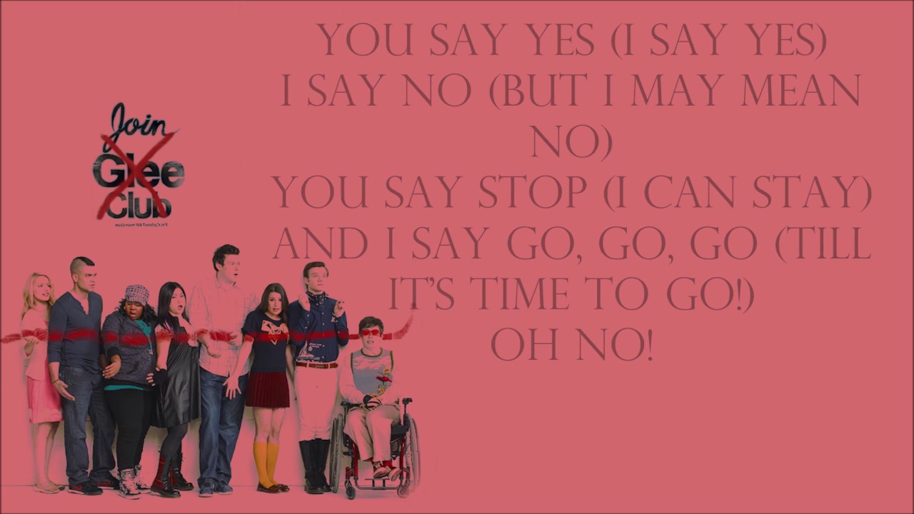 Glee 1x14 - Hello, Goodbye [with lyrics]