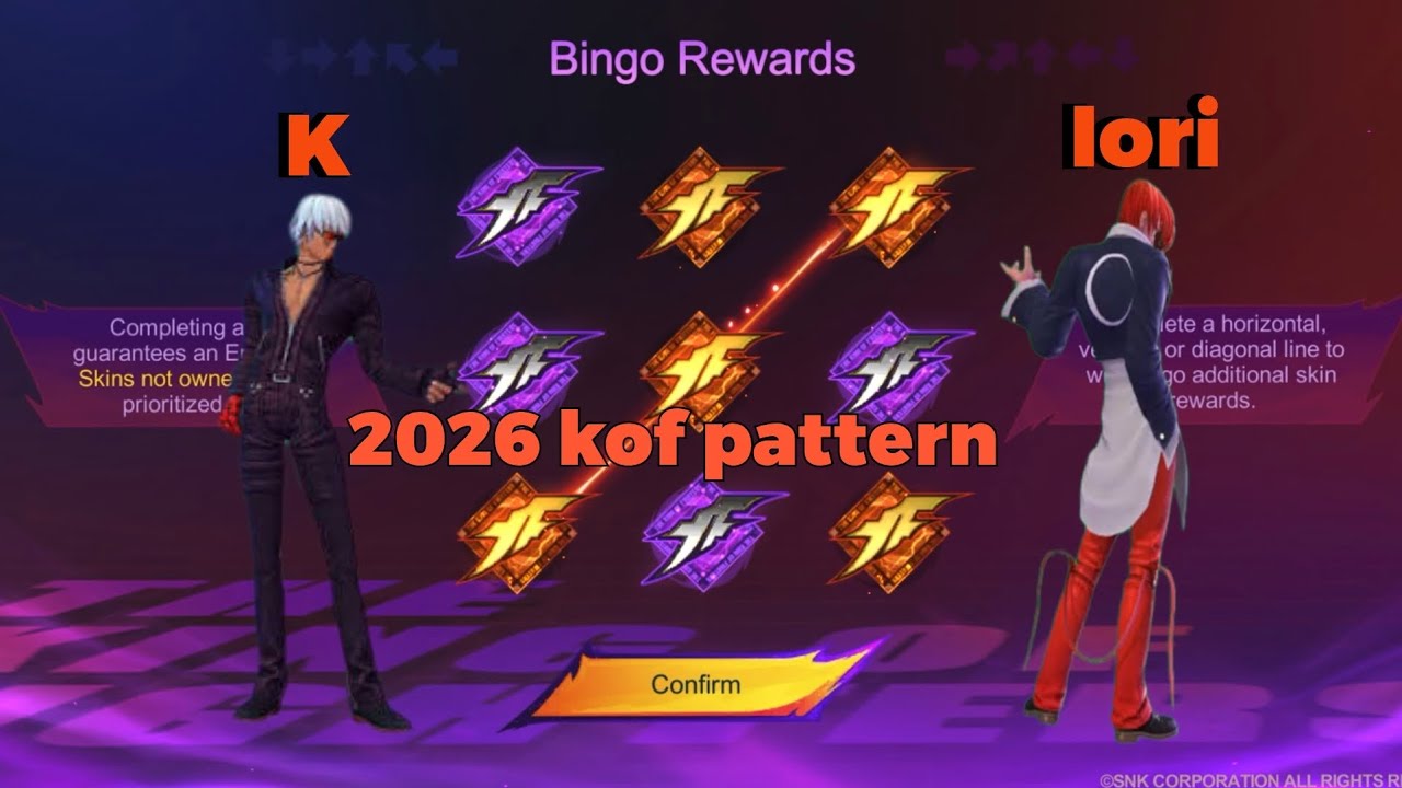 2026 kof skin spin (Iori or K) part 1 🔥