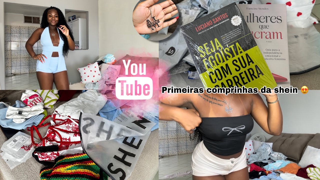 MINHAS PRIMEIRAS COMPRINHAS DA SHEIN😍🙈 #minnynovamente 