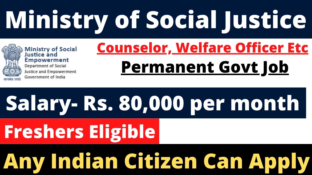 Welfare officer Govt Vacancy Notification 2026 | Eligibility | Salary | Apply Process | Full Details