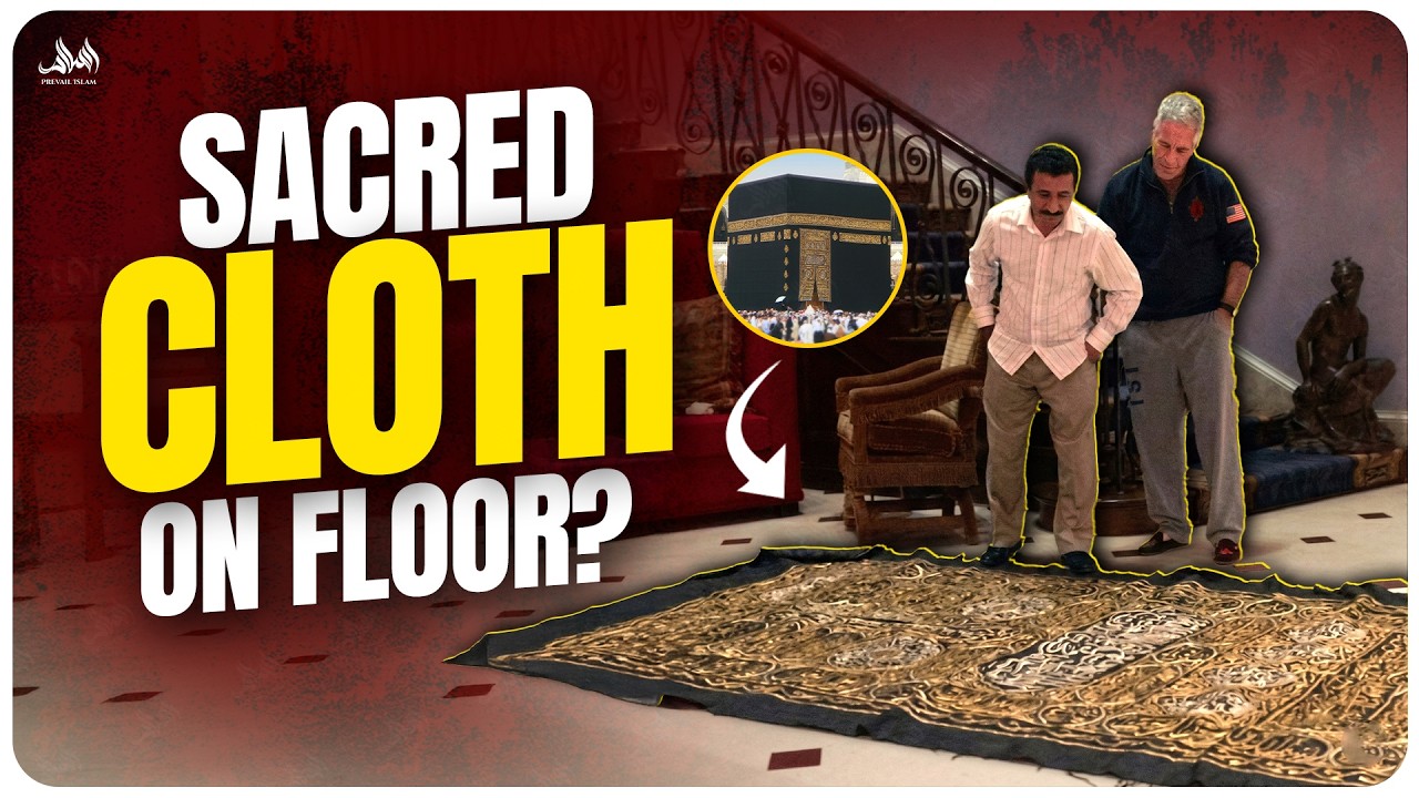 Epstein Files Reveal Disturbing Photo of Sacred Kaaba Cloth on Floor