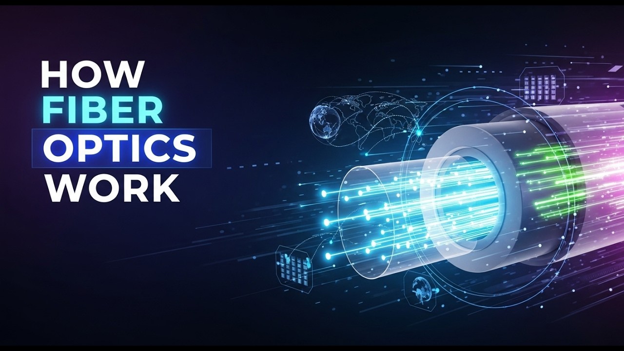 How Light Carries The ENTIRE Internet (Fiber Optics Explained)!