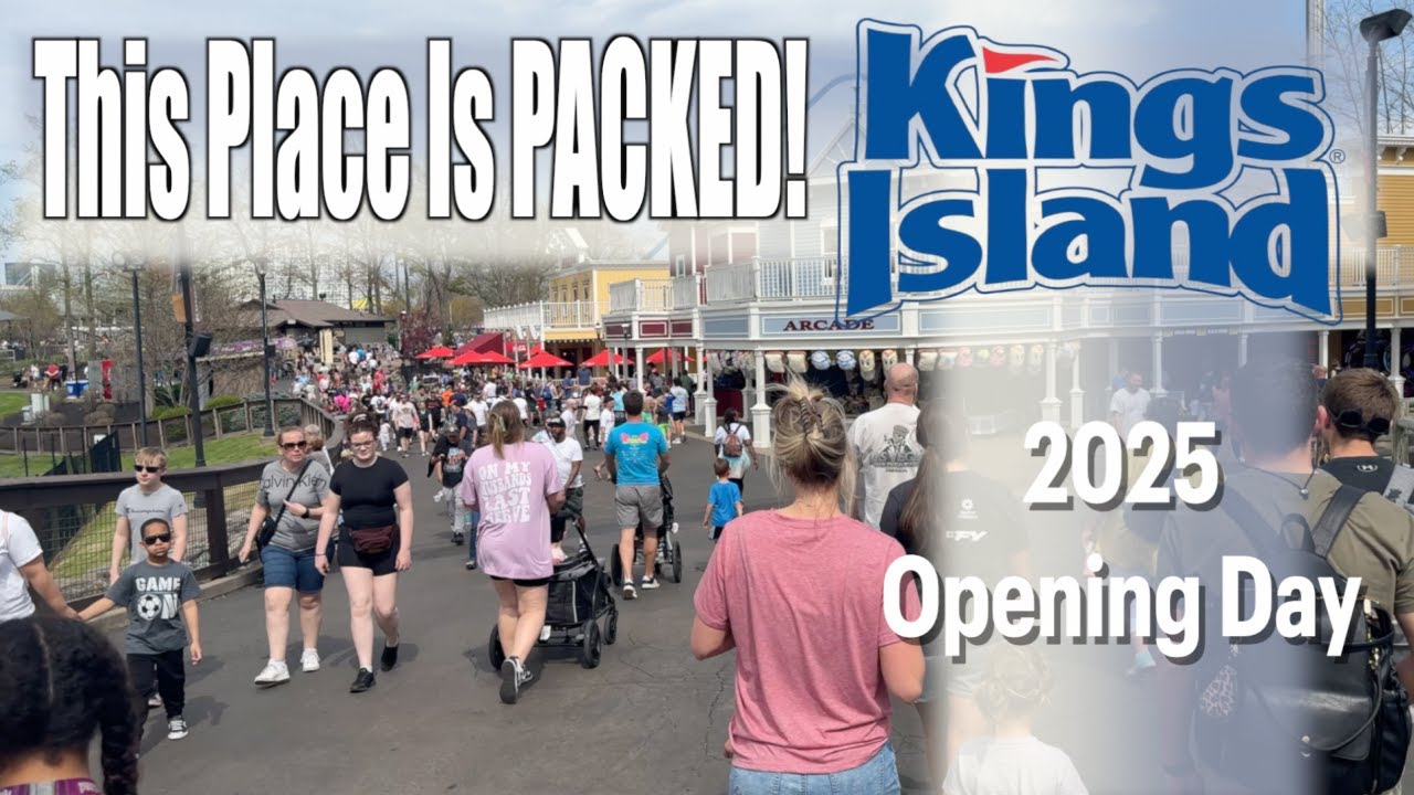 Opening Day of Kings Island 2025 -- Busiest Day EVER!! -- Passholder Day