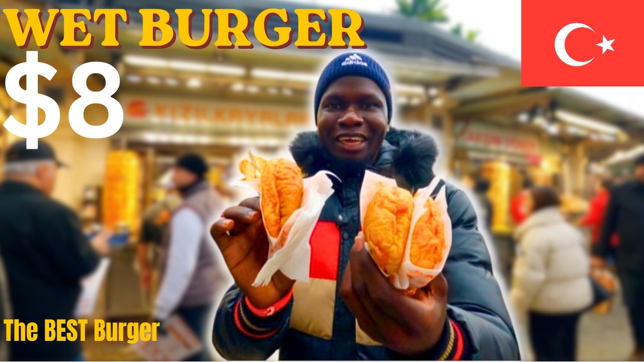 Must-Try $8 Street Food in Istanbul 🇹🇷 | Wet Burger (Islak Burger) at kızıllkayalar-Türkiye 🇹🇷
