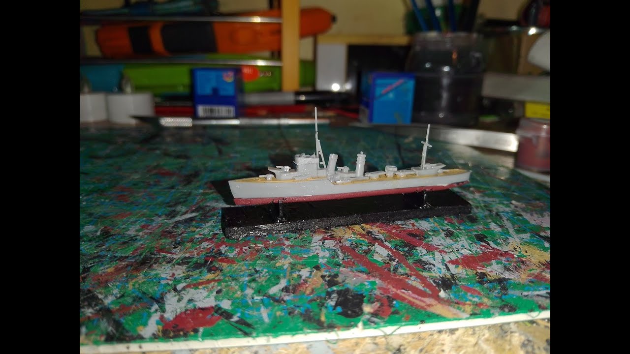 Eaglewall - 1/1200 - Royal Navy - Destroyer - HMS Hardy - Model Building Video