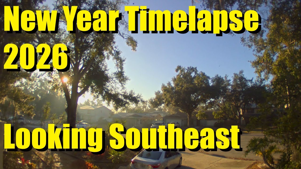Chilly Mornings - Florida New Year Timelapse Southeast view, 2026