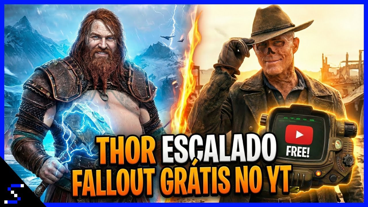 Thor escalado em God of War e Fallout liberado GRÁTIS! 😱