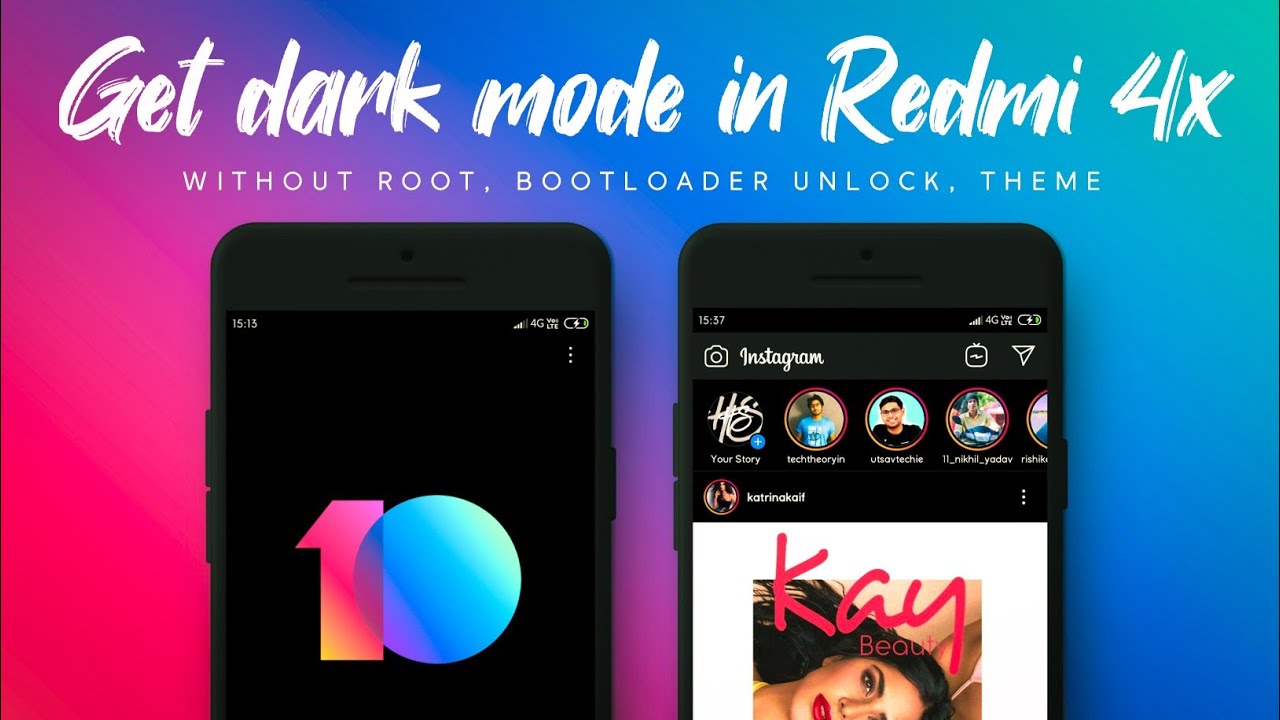 Enable miui 11 dark mode in Redmi 4x - Without Root, Theme, Bootloader unlock - 100% working trick..