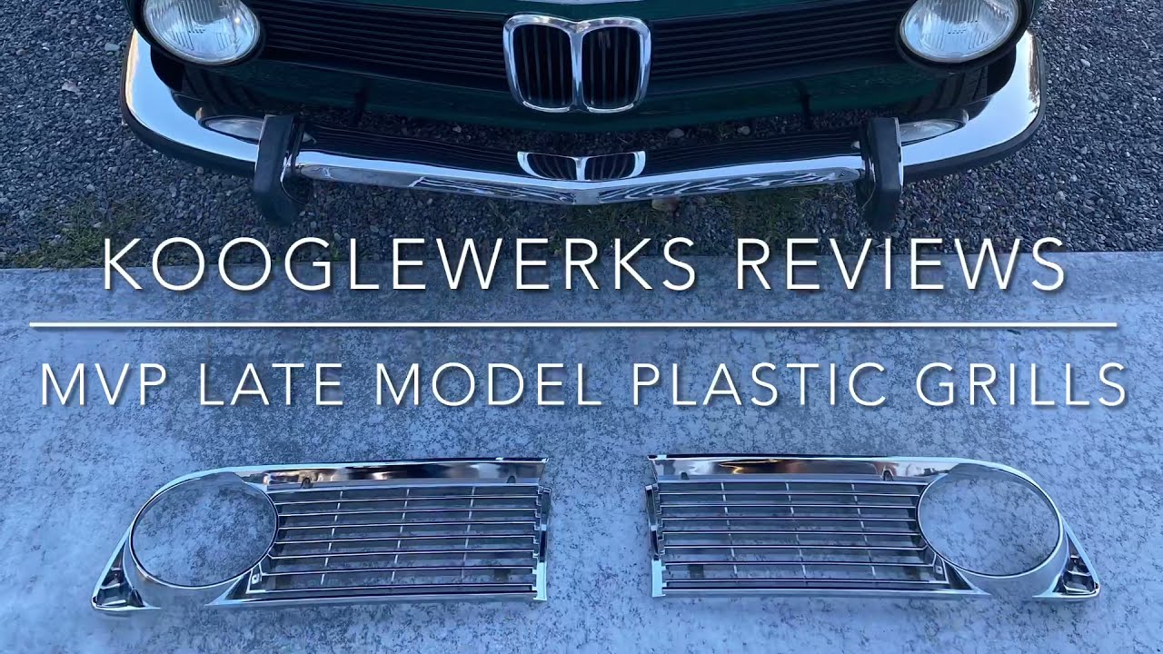 BMW 2002 late model plastic grills.. in chrome?!