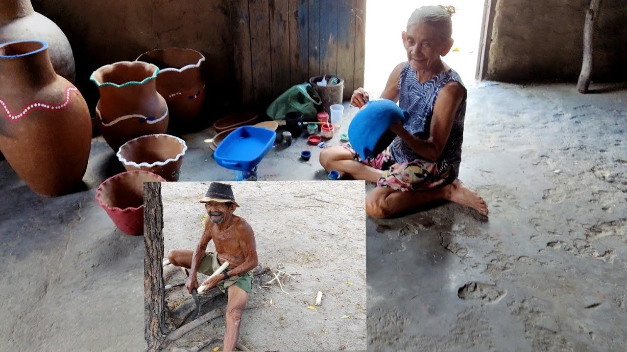 CONHEÇA DONA MARIA DOS POTES, OLEIRA FAZ VASOS DE BARRO PARA SUSTENTO DA FAMÍLIA