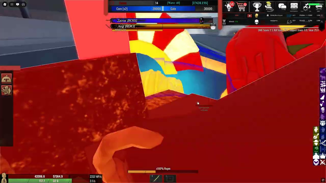 Wave 40 Endless Zatrox Fight | Roblox The Zombies Revenge