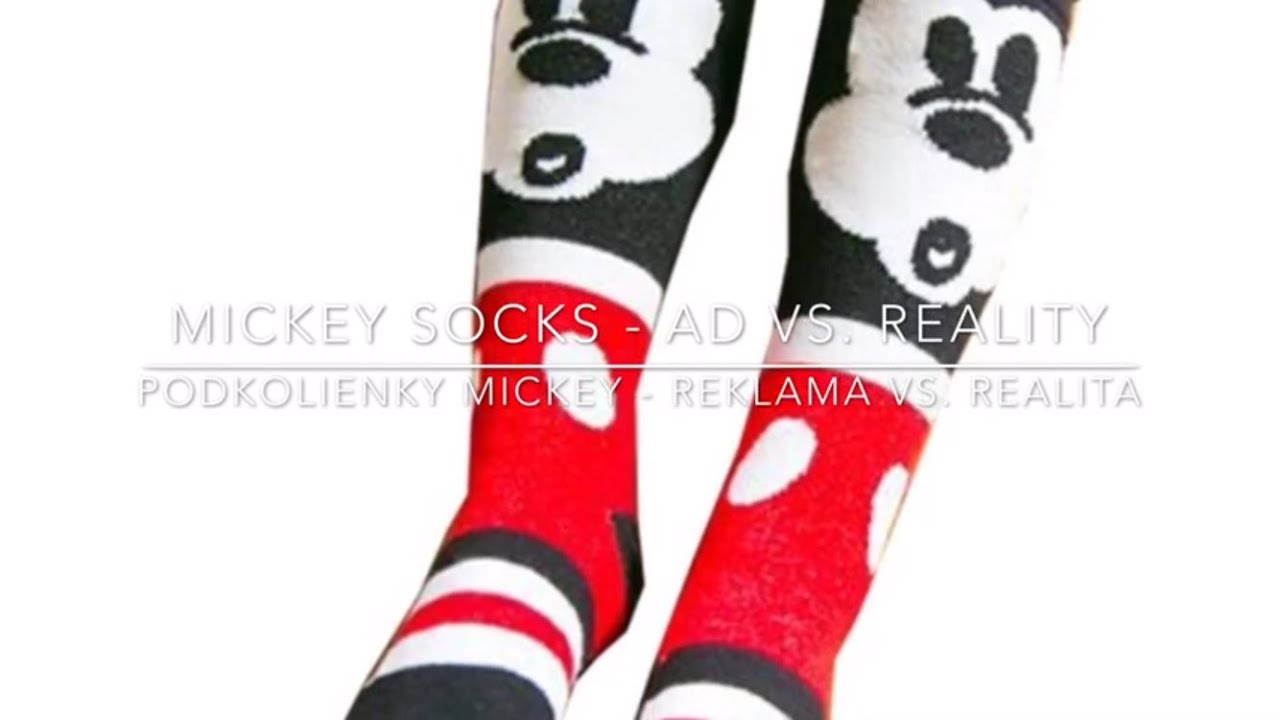 Aliexpress Mickey socks unboxing and review with link Otv&aacute;ranie bal&iacute;čka s Mickey podkolienkami