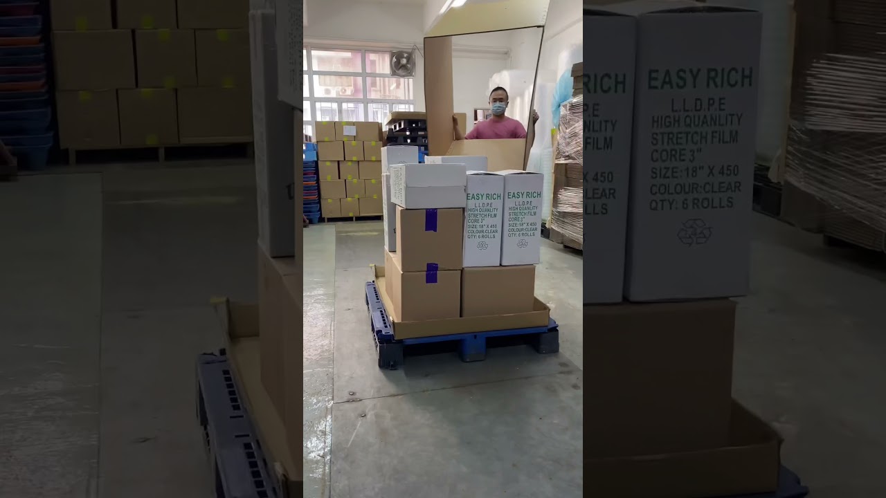 Cardboard Pallet Box 卡板箱#紙箱#carton box#carton #Bulk cargo containers #Triple wall boxes