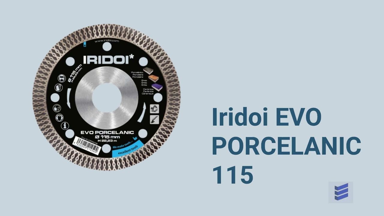 Disco Diamantado Ø115 Iridoi EVO: Corte seco sin astillas | Ernesto Aliaga