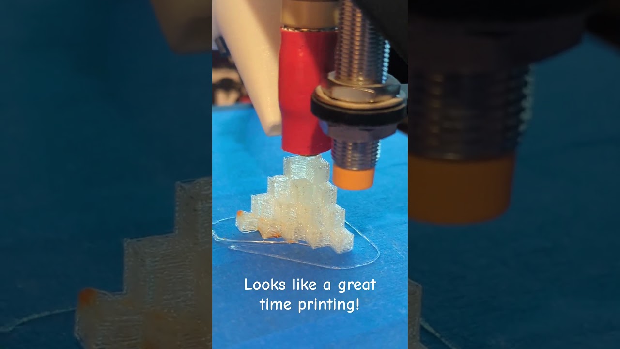 Printing a 5mm Cube test print on a Printrbot Simple Metal