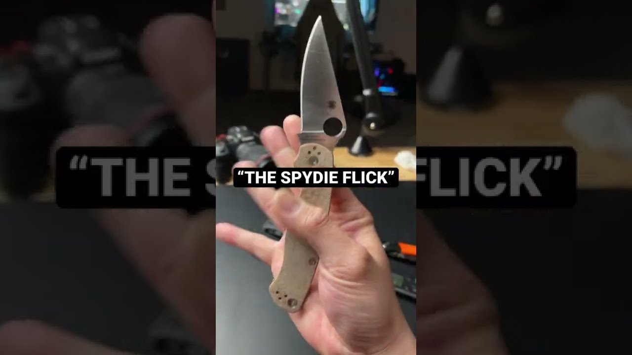 How to “Spydie Flick” your knife 