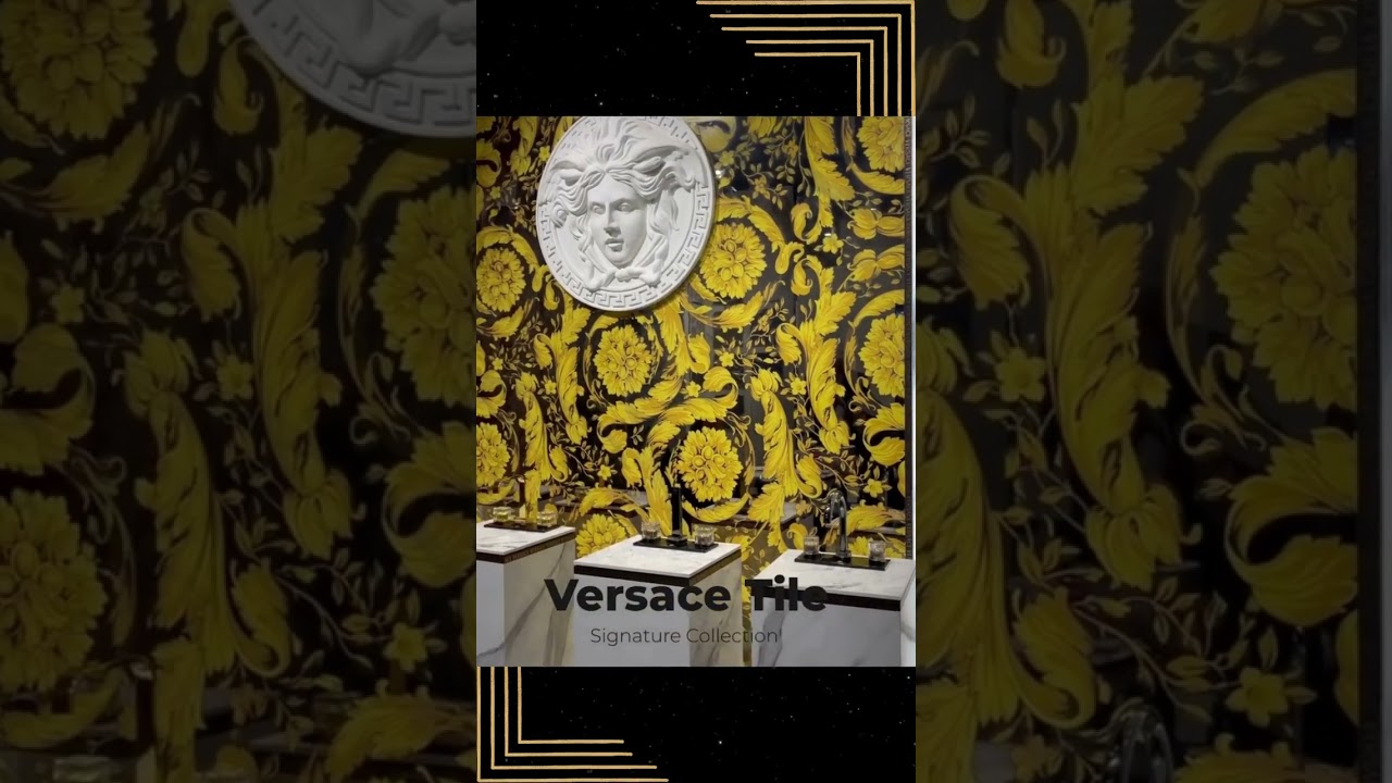 CUSTOM LUXURY VERSACE TILE BACKSPLASH 🐍