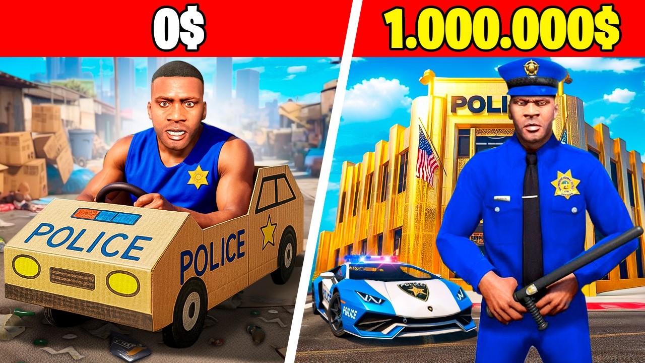 БЕДНЫЙ ПОЛИЦЕЙСКИЙ vs БОГАТЫЙ ПОЛИЦЕЙСКИЙ в ГТА 5! РЕАЛЬНАЯ ЖИЗНЬ КОПА ОБЗОР МОДА GTA 5 ОНЛАЙН