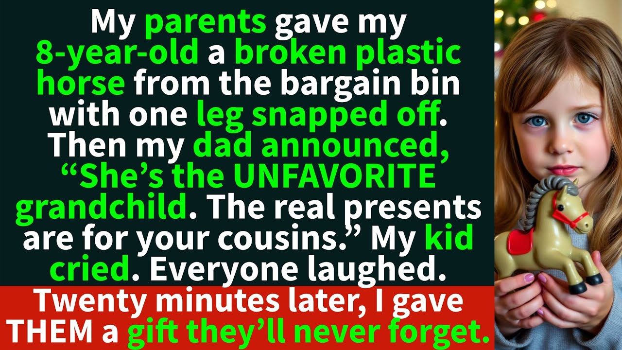 My parents called my child the unfavorite grandchild — so I gave them a real gift.