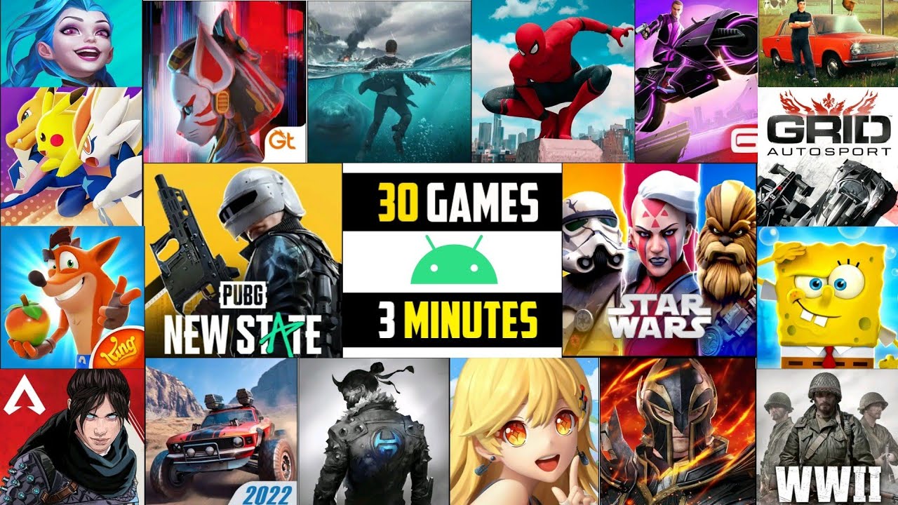30 Most POPULAR Android Games in Just 3 MINUTES (High Graphics) 2022