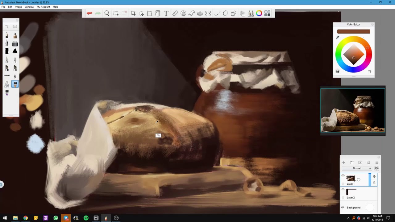 [Autodesk Sketchbook] Still Life Digital Painting Study