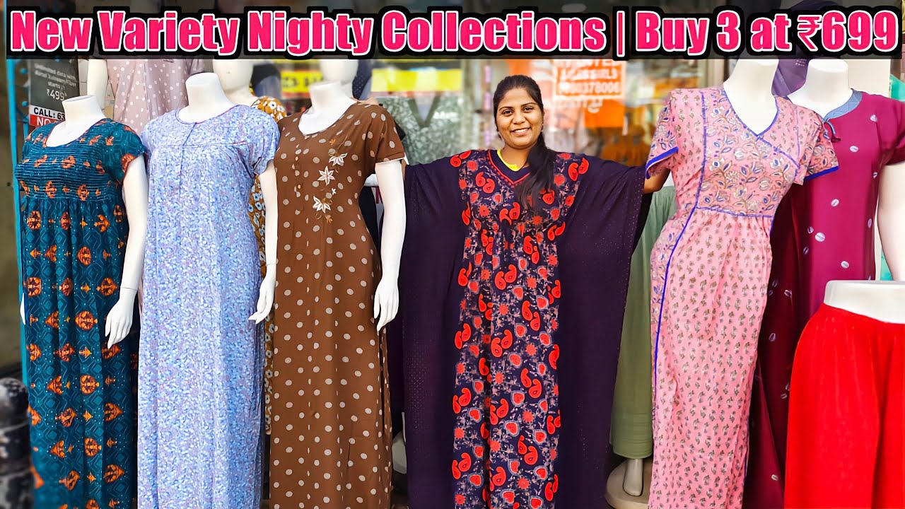 Kaftan Nighties & New Varieties of Nighty Collections | Combo offers Buy 3 at ₹699 | Garden Parveen