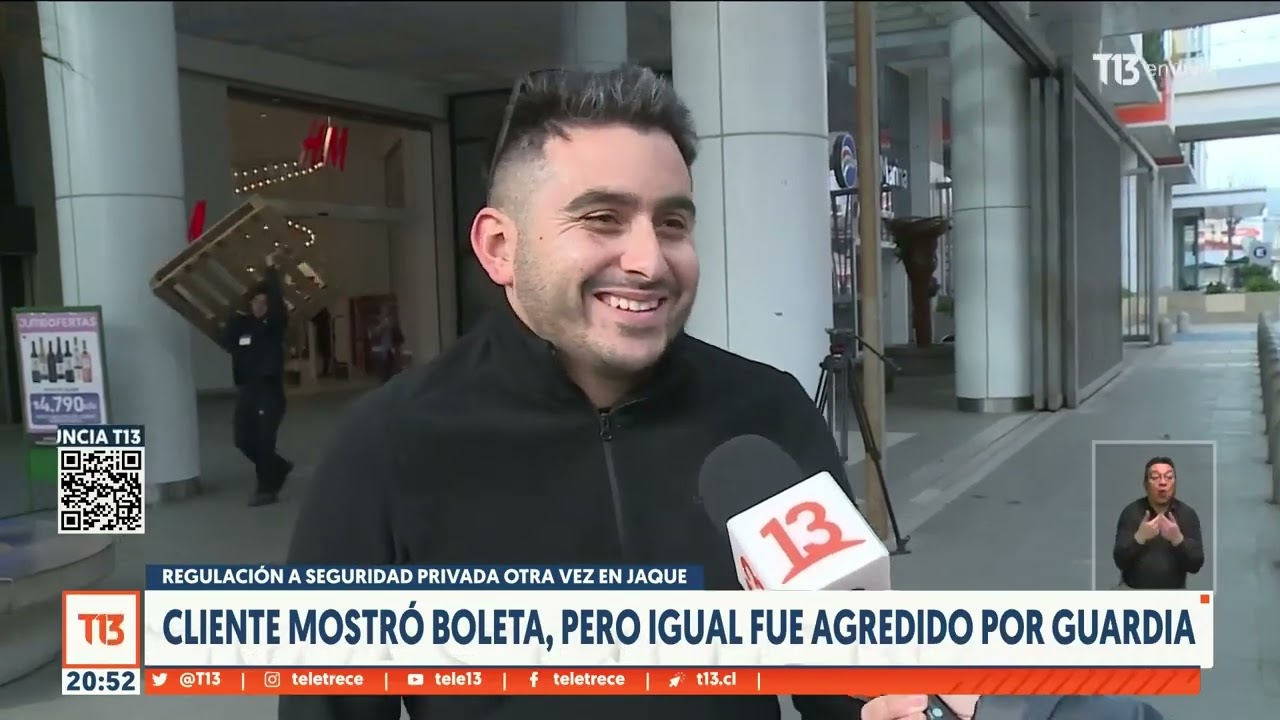 Guardia agredió a cliente de centro comercial pese a que mostró boleta en Viña del Mar