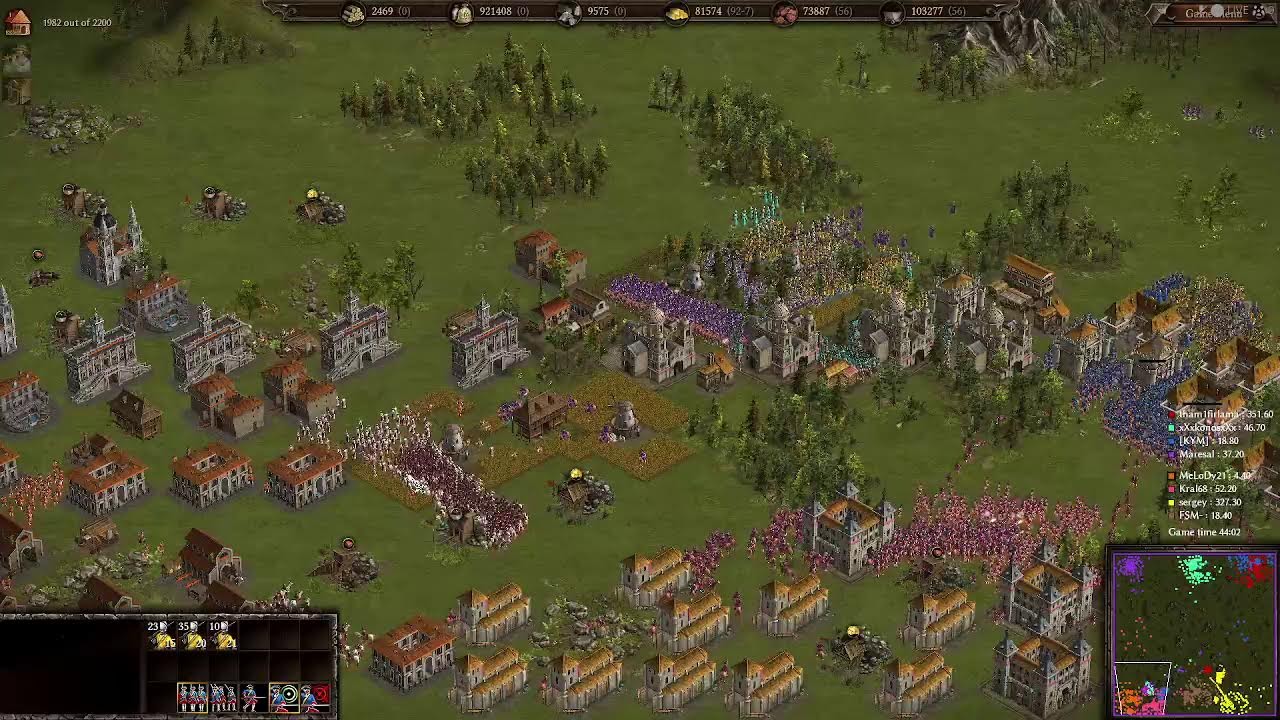 Cossacks 3 live Maresal KYM tham1firlama Konos vs FSM Kral Sergey Melody