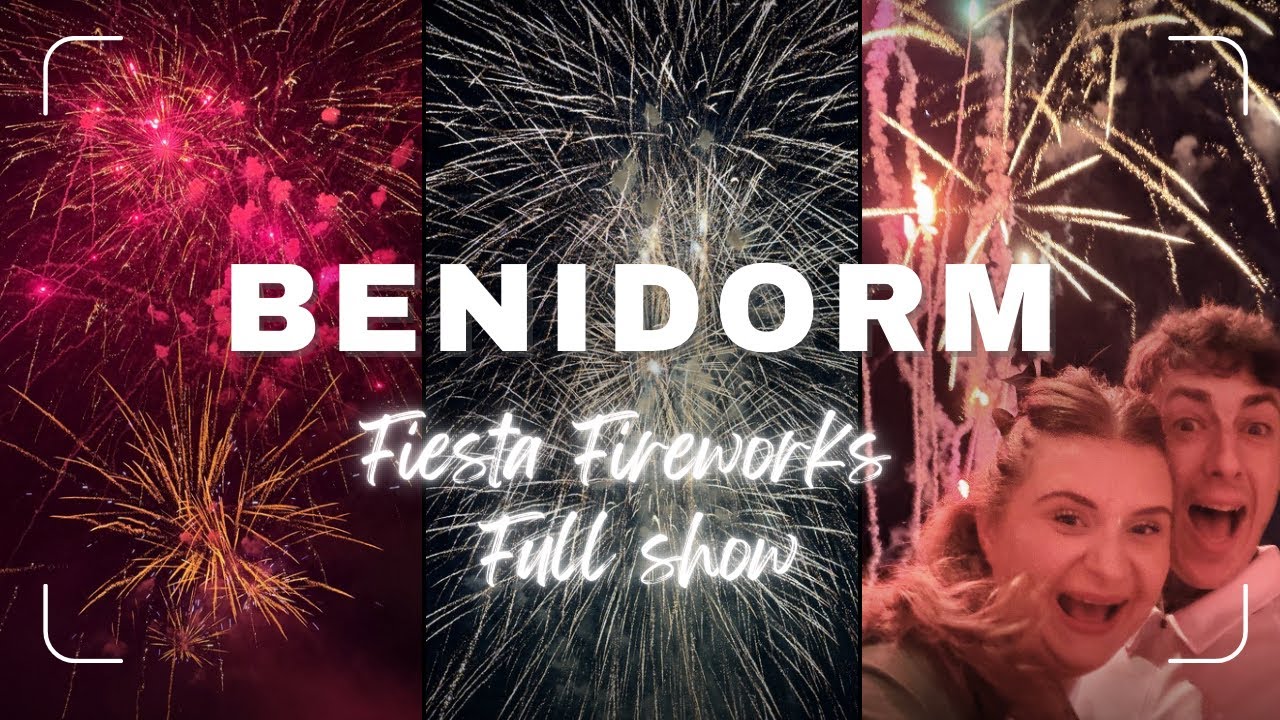 Benidorm Fiesta Fireworks Full Show 2025! 