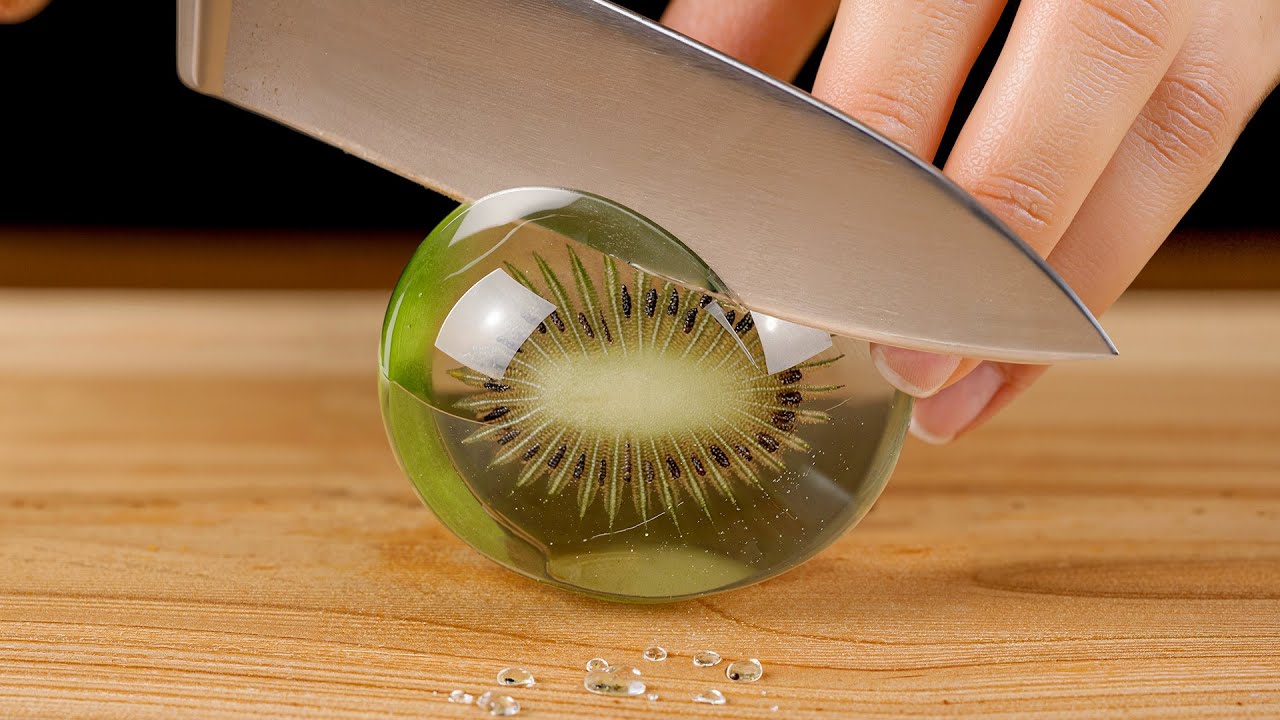 Hyper-Realistic Glass Fruit Slicing ASMR 🍎🔪 | Transparent Fruit Cutting Sounds (No Music)